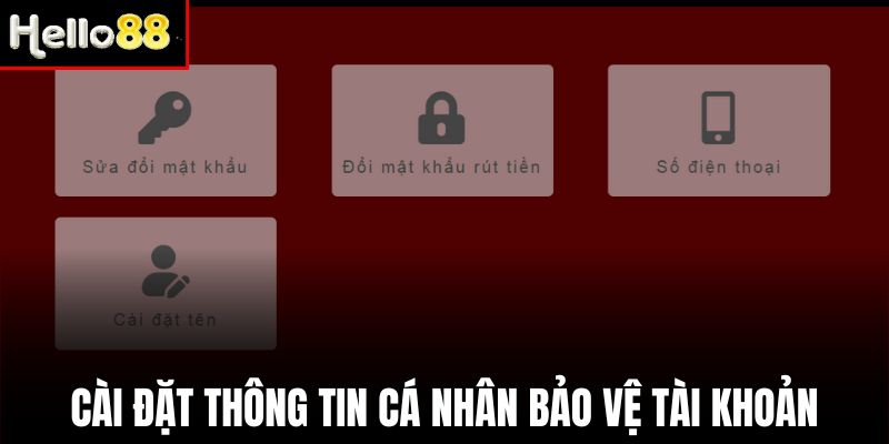 Cập nhật số điện thoại liên kết tài khoản cá nhân