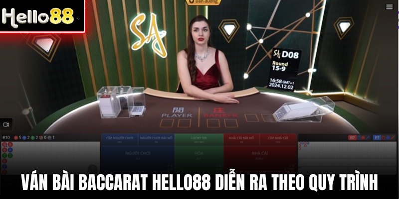 Ván cược Baccarat diễn ra nhanh chóng theo đúng quy trình