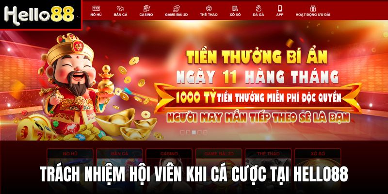 Trách nhiệm hội viên theo quy định điều khoản và điều kiện Hello88